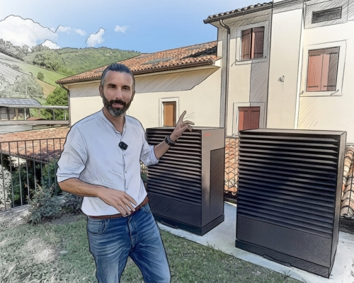 Agriturismo da 350 mq: da gasolio a 100% elettrico con due pompe di calore in cascata