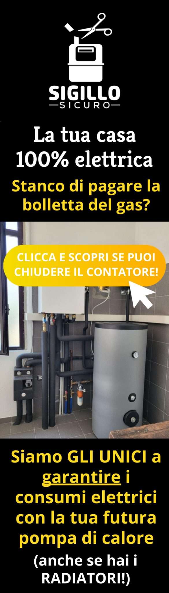 SIGILLO SICURO La tua casa 100% elettrica